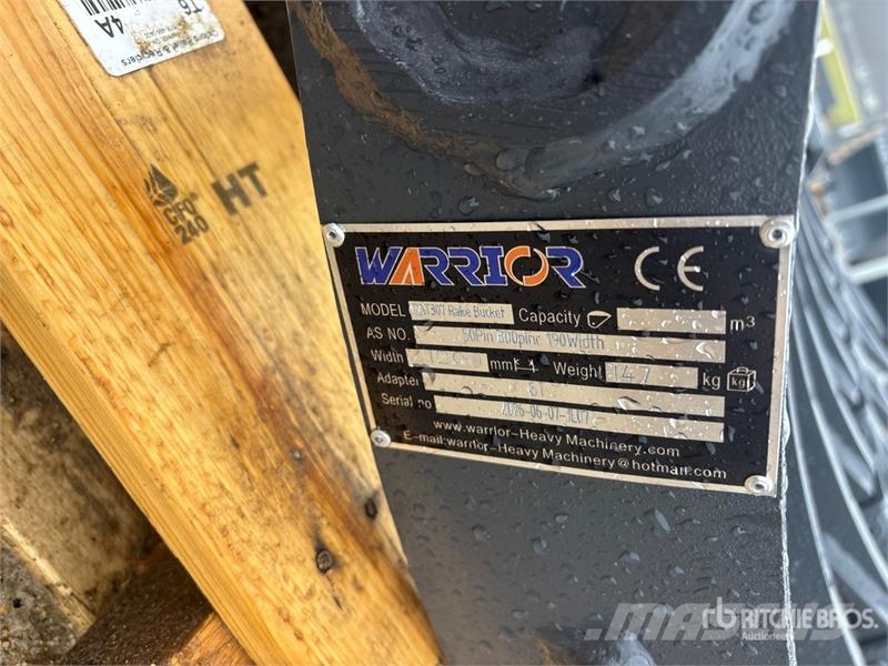 Warrior WBRC07-1200 47 in Excavator Rake - Fits Cat 307 /  Rakes and tedders