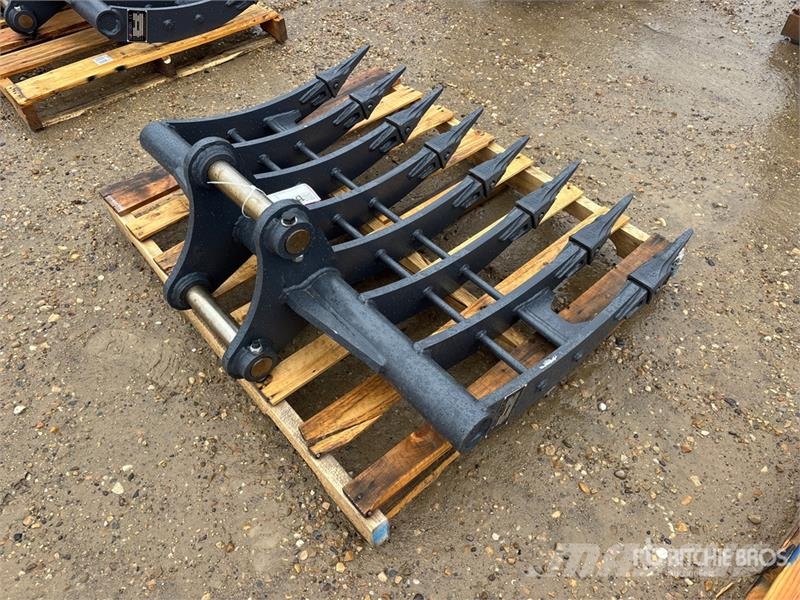 Warrior WBRC07-1200 47 in Excavator Rake - Fits Cat 307 /  Rakes and tedders