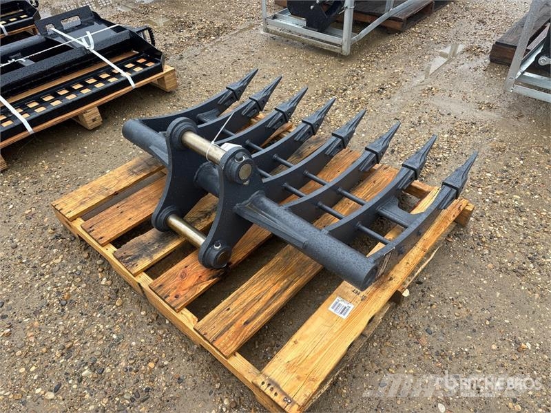 Warrior WBRC07-1200 47 in Excavator Rake - Fits Cat 307 /  Rakes and tedders