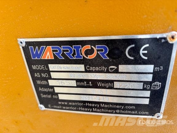 Warrior WBRC30-1650 Excavator Rake - Fits Cat 336 / 30 - 3 Greble