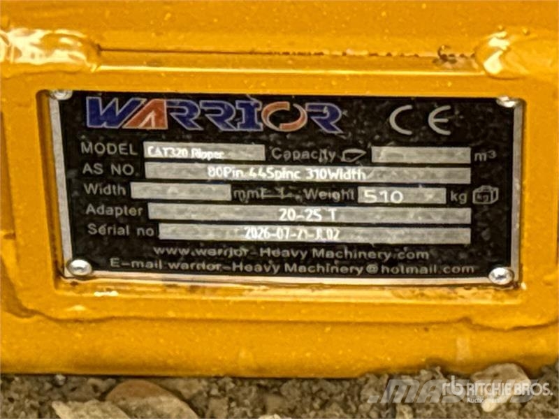Warrior WRC20-025 Excavator Ripper - Fits Cat 320 / 20 - 2 Wegopbrekers