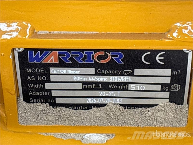 Warrior WRC20-025 Excavator Ripper - Fits Cat 320 / 20 - 2 Skarifikatori