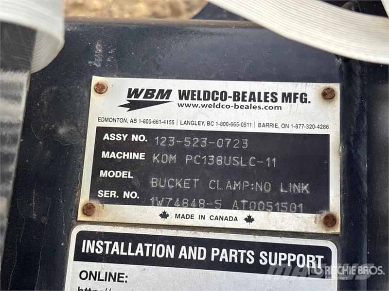 WB DLTHMB120 54 in Hydraulic Excavator Thumb Kašike / Korpe