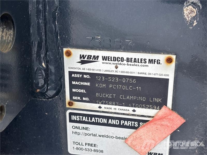 WB DLTHMB150 56 in Hydraulic Excavator Thumb Kašike / Korpe