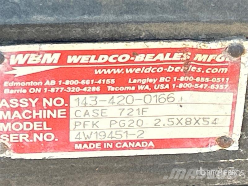 WBM 54 in Q/C Wheel Loader Grapple - Fits 2015 Case 82 خطاطيف