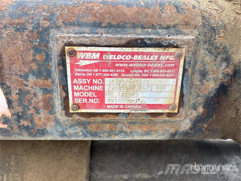WBM 60 in Q/C Pipe Wheel Loader Grapple - Fits Volvo L Grabeži