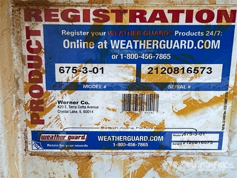 Weather Guard 675-3-01 46in Wide Tool Box Sonstige Baumaschinen