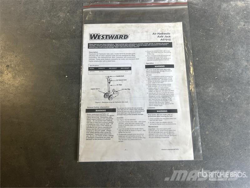  Weatward 20 ton Garage Jack مكونات أخرى