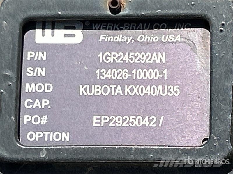 Werk-Brau Co.Inc 1GR245292AN 24 in Excavator Grapple - Fits 兩爪吊夾