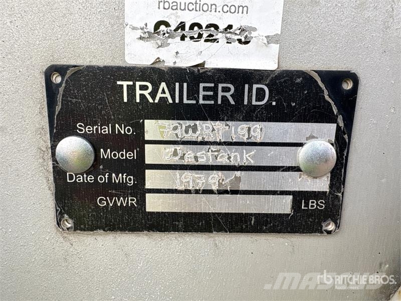  Westank T/A Pup Asphalt Pup Tanker Trailer مقطورات ذات صهاريج