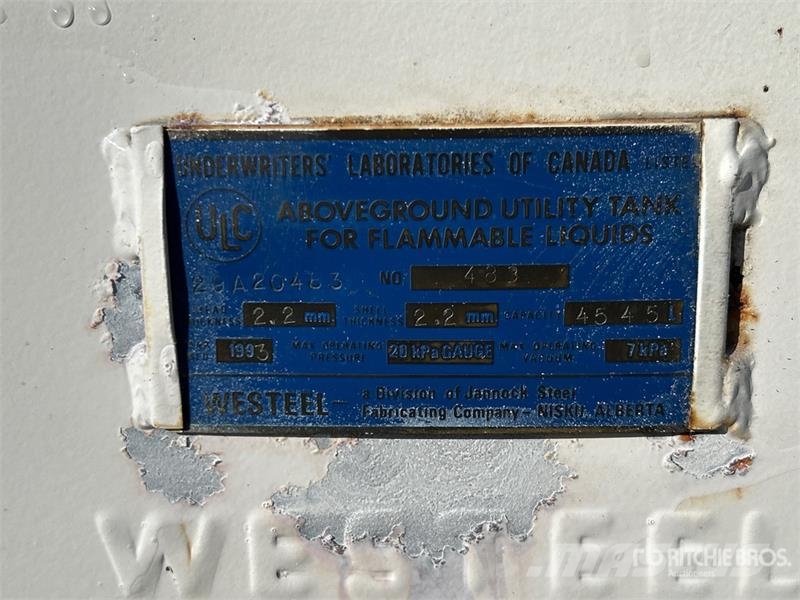 Westeel 1000 gal Portable Steel Diesel Fuel Tank 연료 및 첨가제 탱크