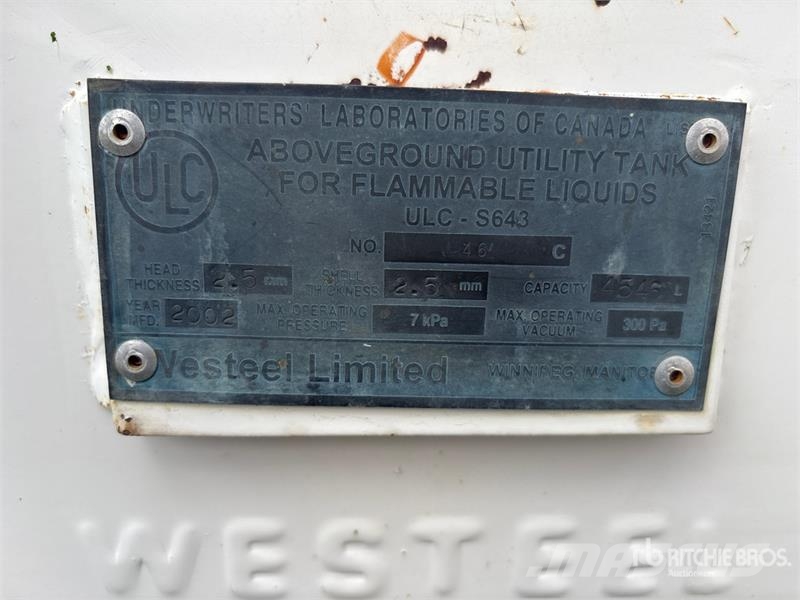  Westeel 1200 gal Steel Diesel Fuel Tank Depósitos de combustible y aditivos