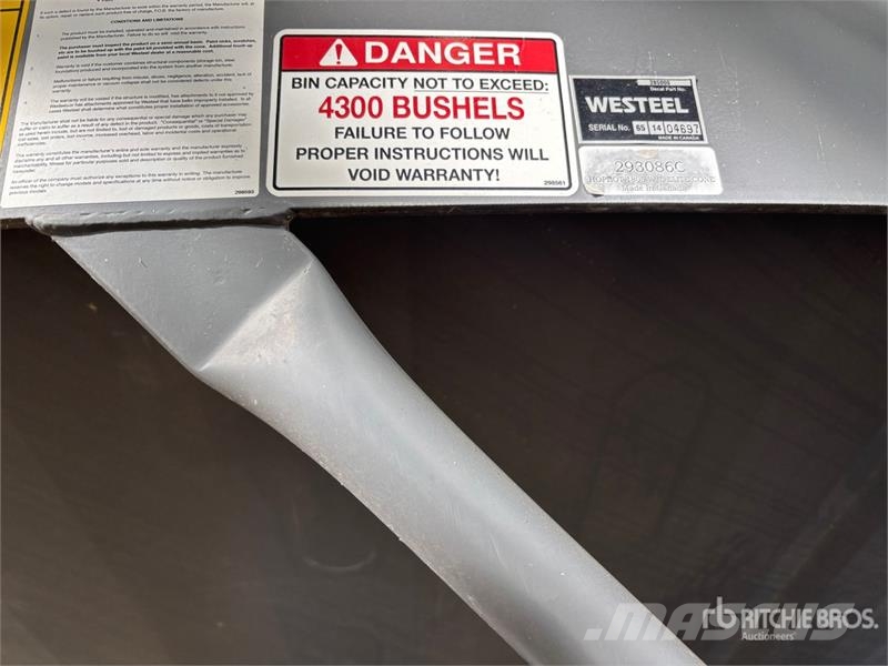 Westeel 1805 +/- 4800 bu 5 Ring Hopper Grain Bin Strojevi za preradu i skadištenje žetva - Ostalo