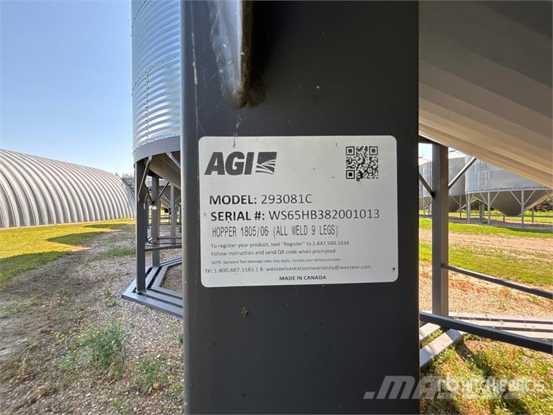 Westeel 1805 +/- 4900 bu 5 Ring Hopper Grain Bin 作物プロセスッサーと収納ユニット/機械 - その他