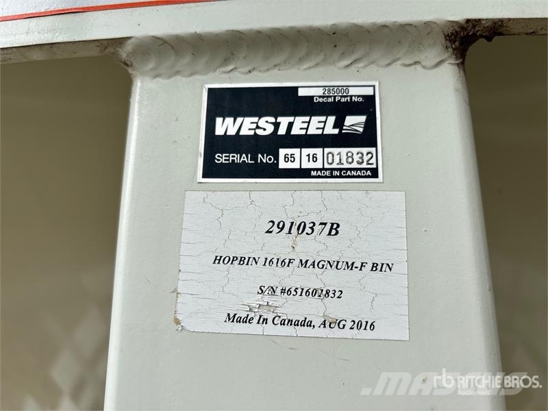  Westeel Magnum-F 1616 +/- 120 ton 4 Ring Epoxy Lin Afgrødehåndtering - Andet udstyr