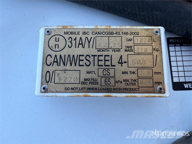 Westeel ROAD VAULT 1020 L Fuel Tank Kraftstoff- und Zusatzstoffbehälter