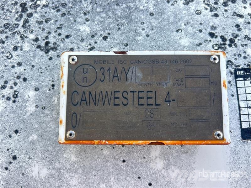 Westeel ROAD VAULT 500 gal Steel Diesel Fuel Tank Kraftstoff- und Zusatzstoffbehälter
