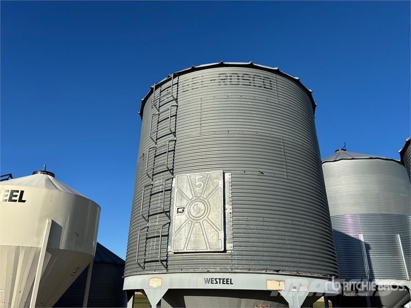  Westeel-Rosco +/- 2000 bu 5 Ring Hopper Grain Bin وحدات / آلات معالجة المحاصيل وتخزينها - أخرى