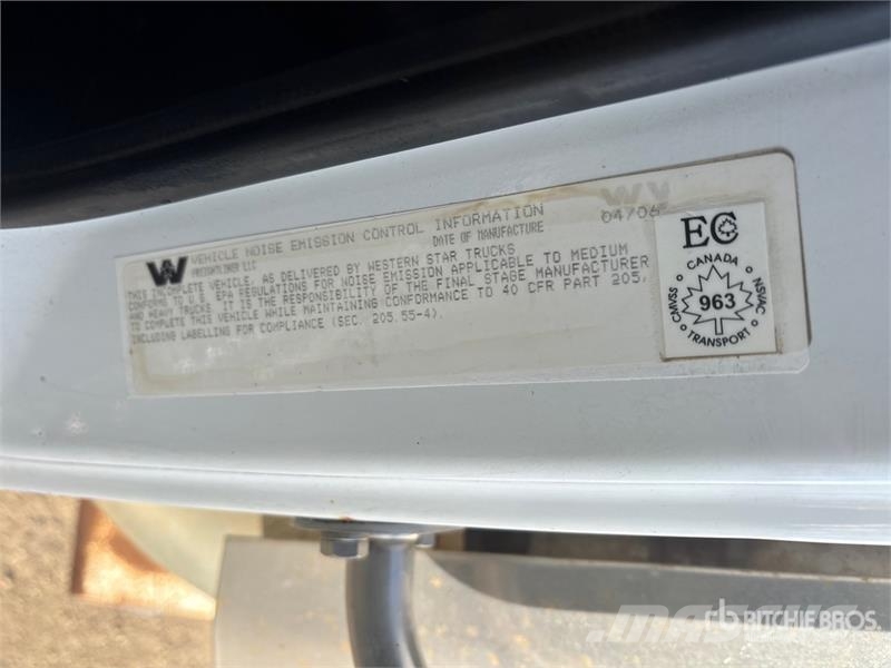 Western Star 4900 105 bbl 6x4 T/A Tanker Truck Cisterna