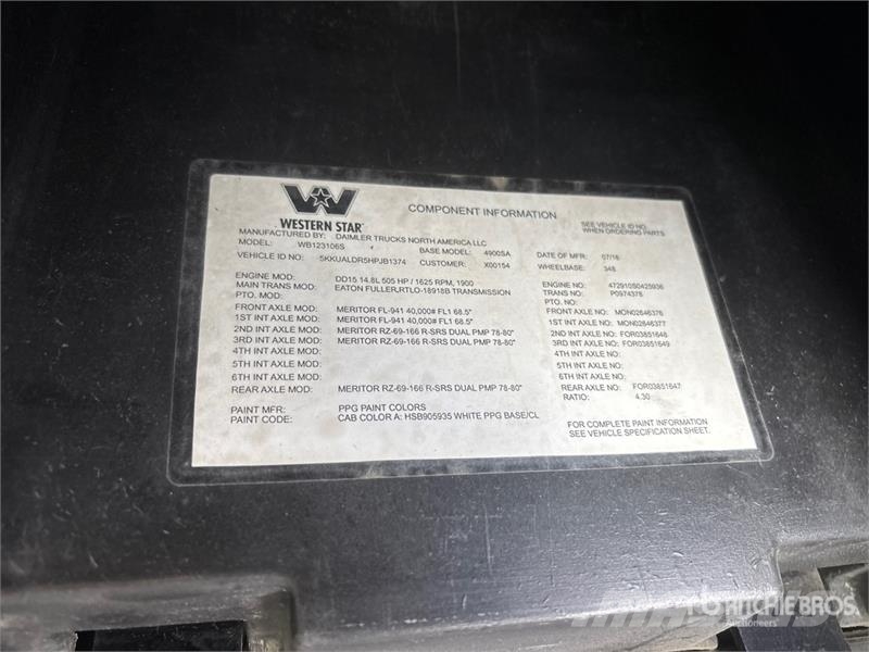 Western Star 4900 10x6 Tri/A Dump Truck ダンプ