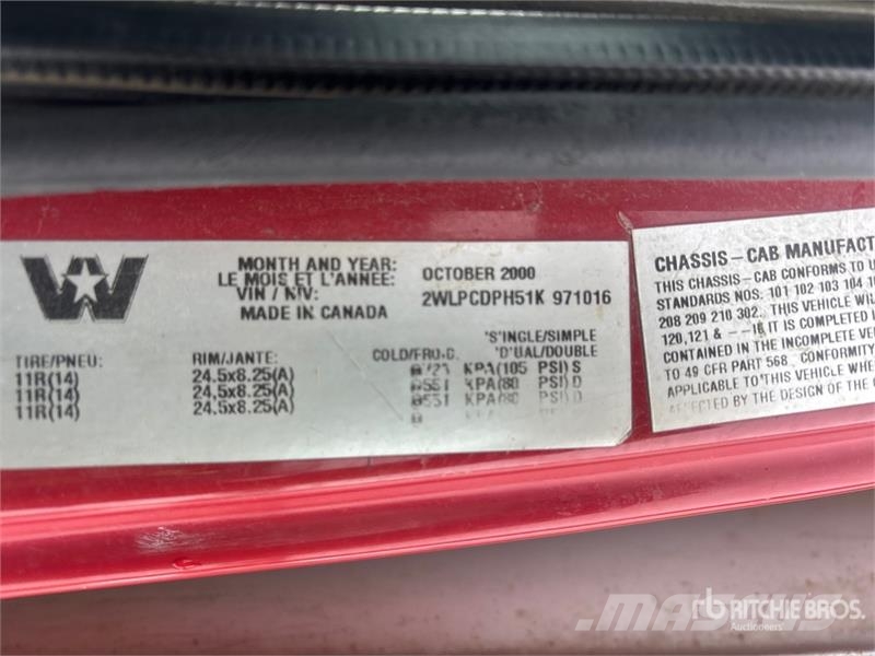 Western Star 4900 11000 L 6x4 Pressure Truck Diger kamyonlar