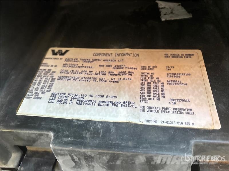 Western Star 4900 6x4 T/A Sleeper Truck Tractor Sadulveokid