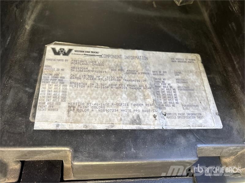 Western Star 4900 6x4 T/A Sleeper Truck Tractor Sattelzugmaschinen