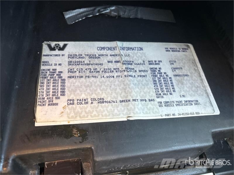 Western Star 4900 6x4 T/A Sleeper Truck Tractor Motrici e Trattori Stradali