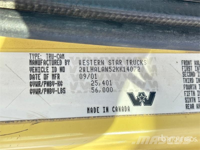 Western Star 4900 6x4 Cab and Chassis Cabines