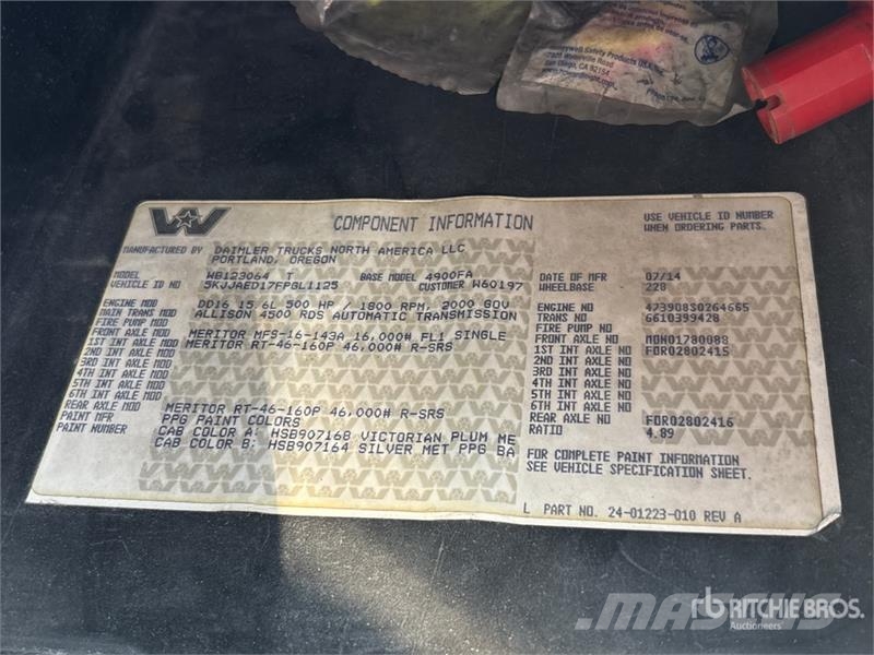 Western Star 4900FA 6x4 T/A Sleeper Truck Tractor Motrici e Trattori Stradali