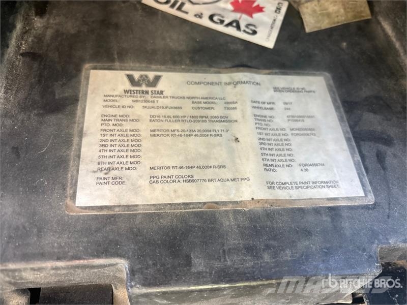 Western Star 4900SA 6x4 T/A Sleeper Truck Tractor 中古トラクターヘッド | トレーラーヘッド