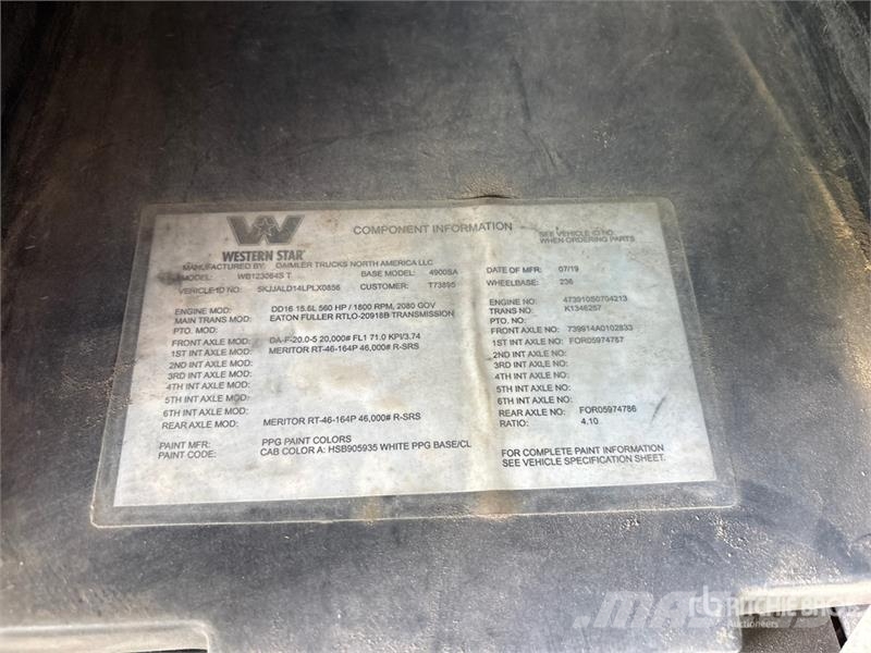 Western Star 4900SB 6x4 T/A Dump Truck Damperli kamyonlar