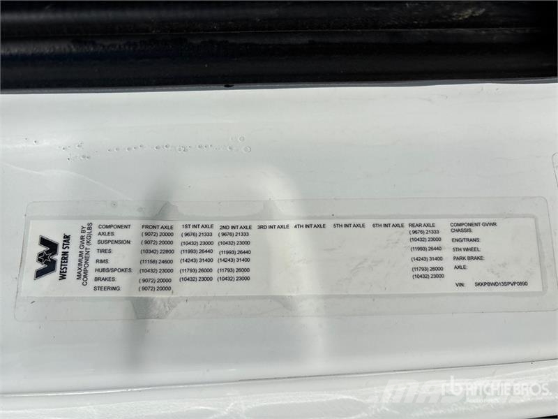 Western Star 49X 22009 L 8x6 Water Truck 水車