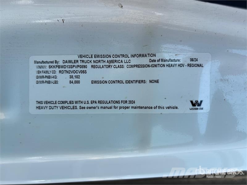 Western Star 49X 22009 L 8x6 Water Truck 水車
