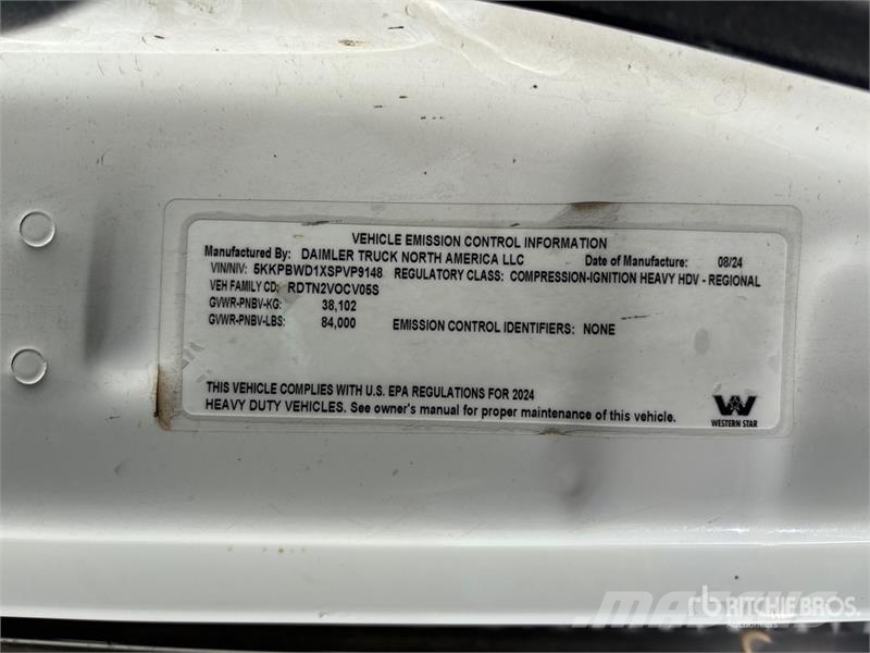 Western Star 49X 22009 L 8x6 Water Truck 水車