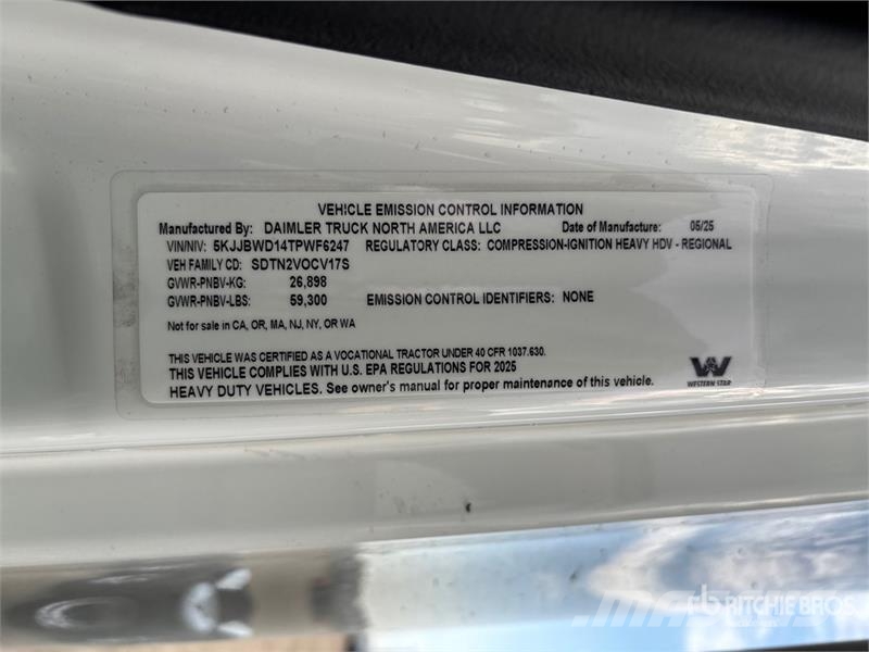 Western Star 49X 6x4 T/A Sleeper Truck Tractor Влекачи