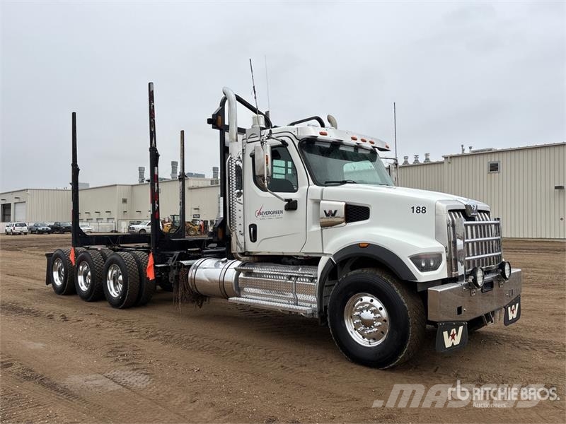 Western Star 49X 8x6 Short Wood Log Truck شاحنات أشجار