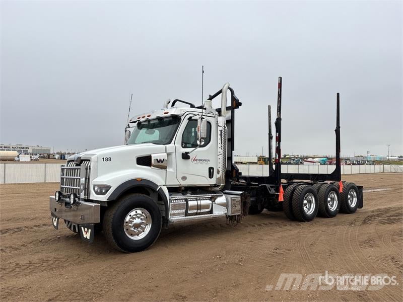 Western Star 49X 8x6 Short Wood Log Truck شاحنات أشجار