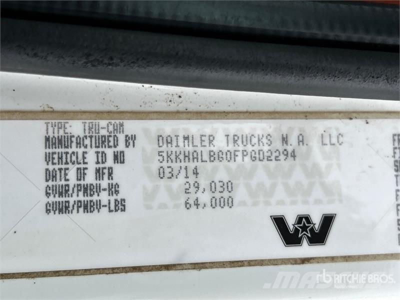 Western Star W4900 6x4 Snow Plow Truck Pilsētas atkritumvedēji