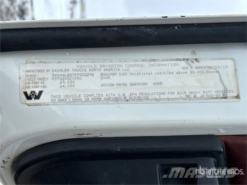 Western Star W4900 6x4 Snow Plow Truck Municipal / general purpose vehicles