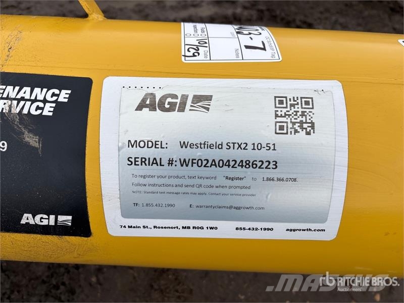 Westfield 10 x 51 Grain Auger (Unused) Транспортне обладнання