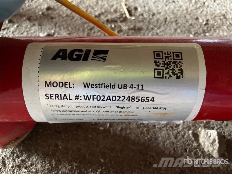 Westfield 4 in x 20 ft Grain Auger Transportbånd