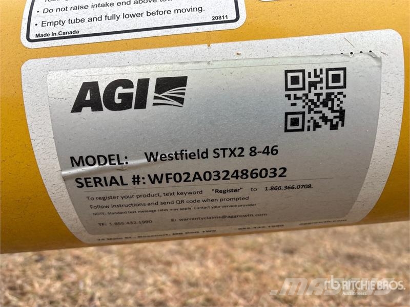 Westfield 8 in x 46 ft Grain Auger (Unused) معدات نقل