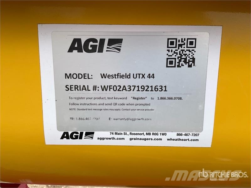 Westfield UTX 44 10 in x 44 ft Grain Auger Szállító berendezések