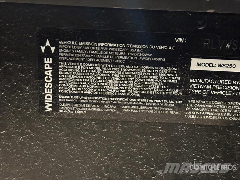 Widescape WS250 Stand Up Snowmobile Moottorikelkat