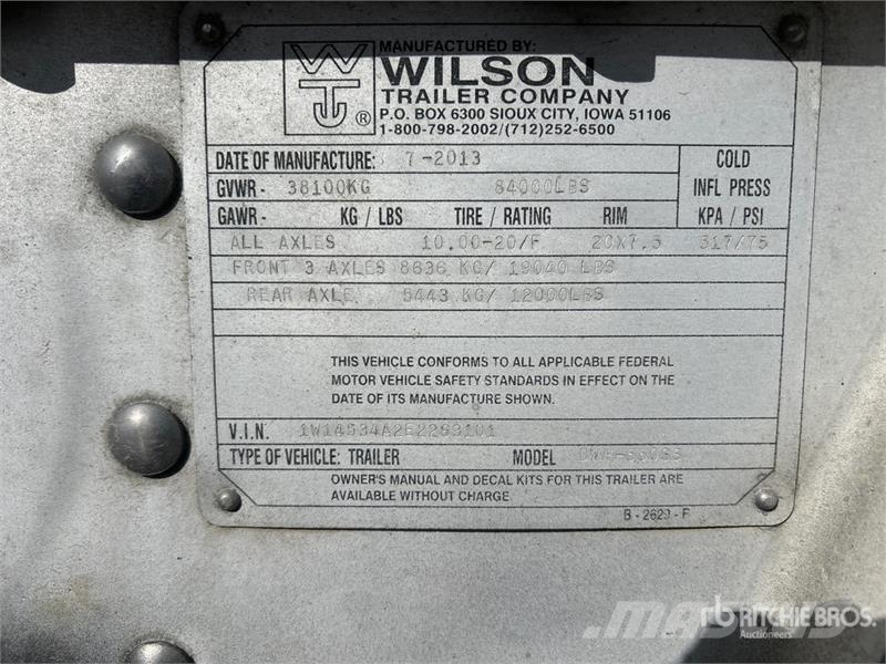 Wilson 53 ft Quad/A Grain Trailer مقطورة حبوب