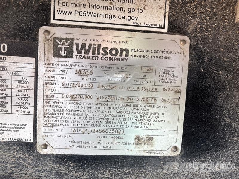 Wilson 53 ft T/A Step Deck Trailer Mažų aukščių krautuvai