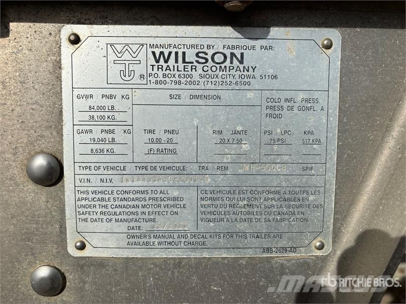 Wilson DWH550 CB 45 ft Tri/A Grain Trailer Prikolice za zrno