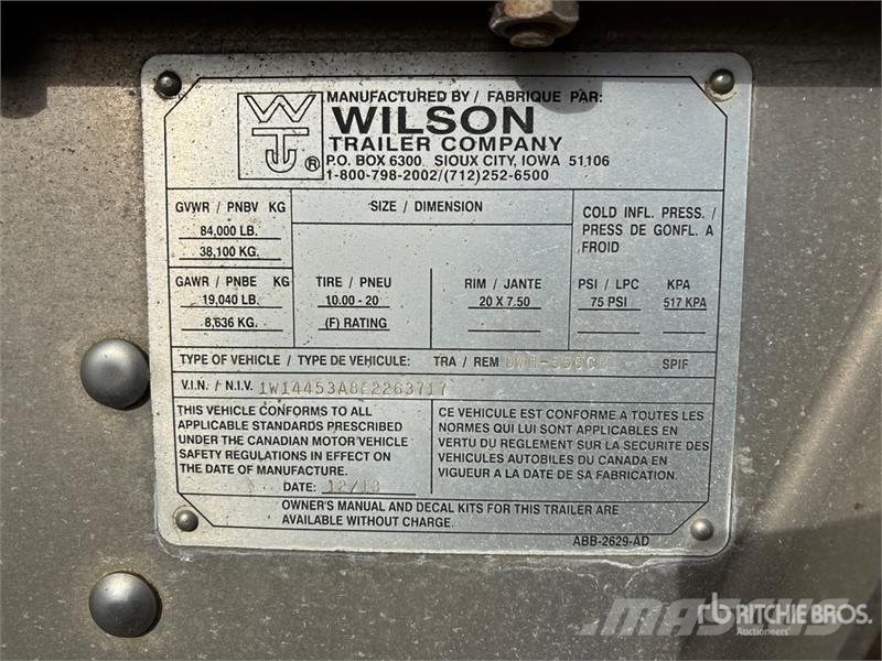 Wilson DWH550 CB 45 ft Tri/A Grain Trailer مقطورة حبوب