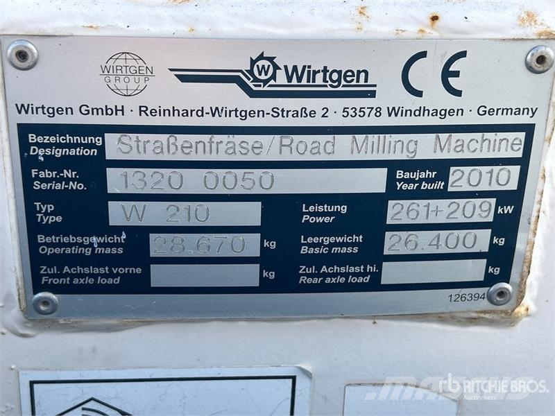 Wirtgen W210 Asfalta dzesēšanas iekārtas